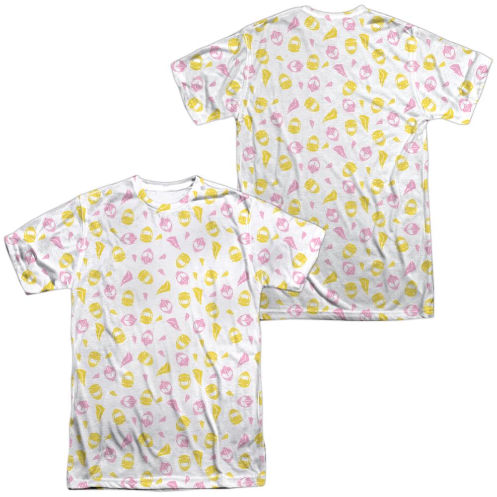 Mighty Morphin Power Rangers Grl Pwr (Front/Back Print) Men's Regular Fit Polyester Short-Sleeve T-Shirt
