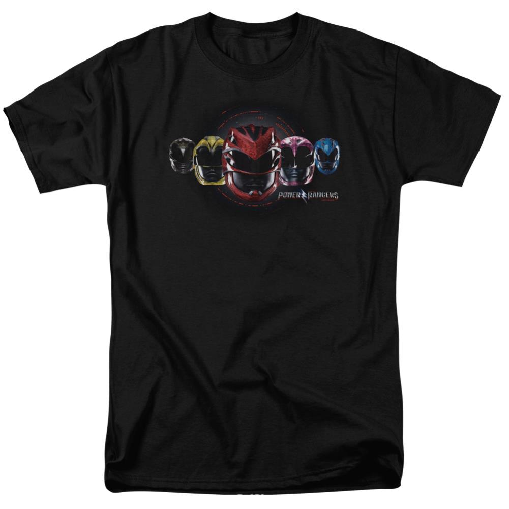 Mighty Morphin Power Rangers Head Group Men's 18/1 Cotton Short-Sleeve T-Shirt