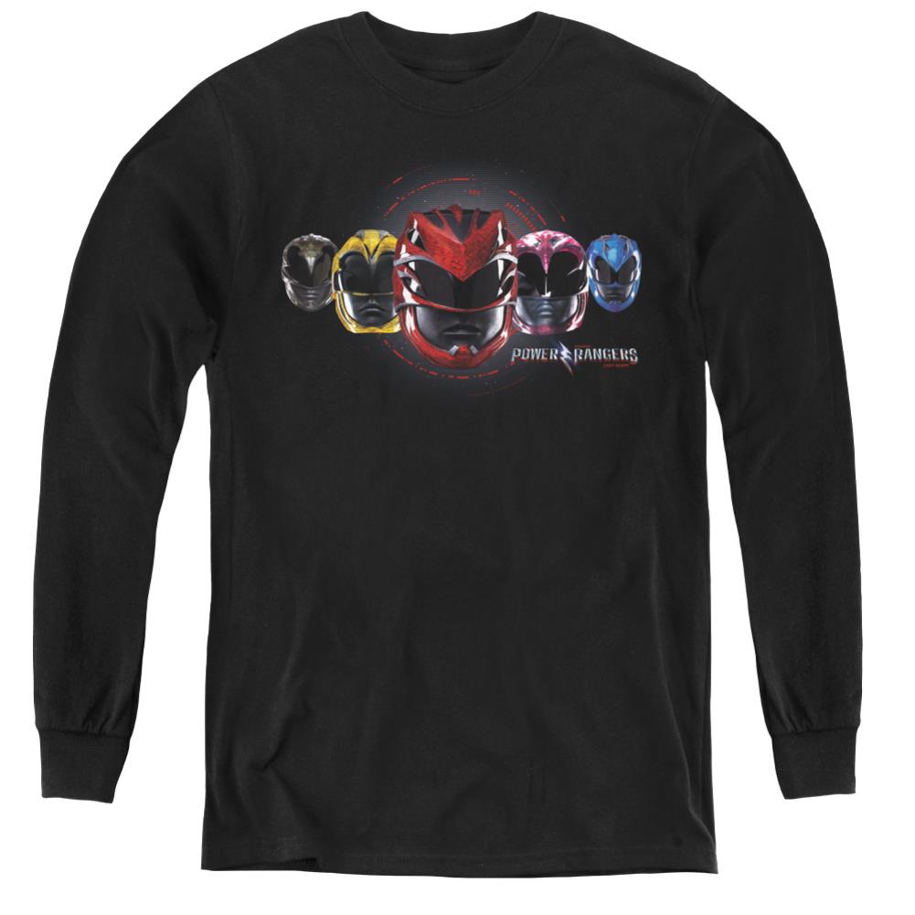Mighty Morphin Power Rangers Head Group Youth Long-Sleeve T-Shirt