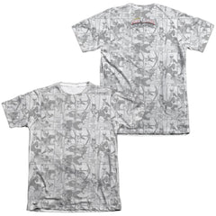 Mighty Morphin Power Rangers Helmets (Front/Back Print) Men's Regular Fit Poly Cotton Short-Sleeve T-Shirt