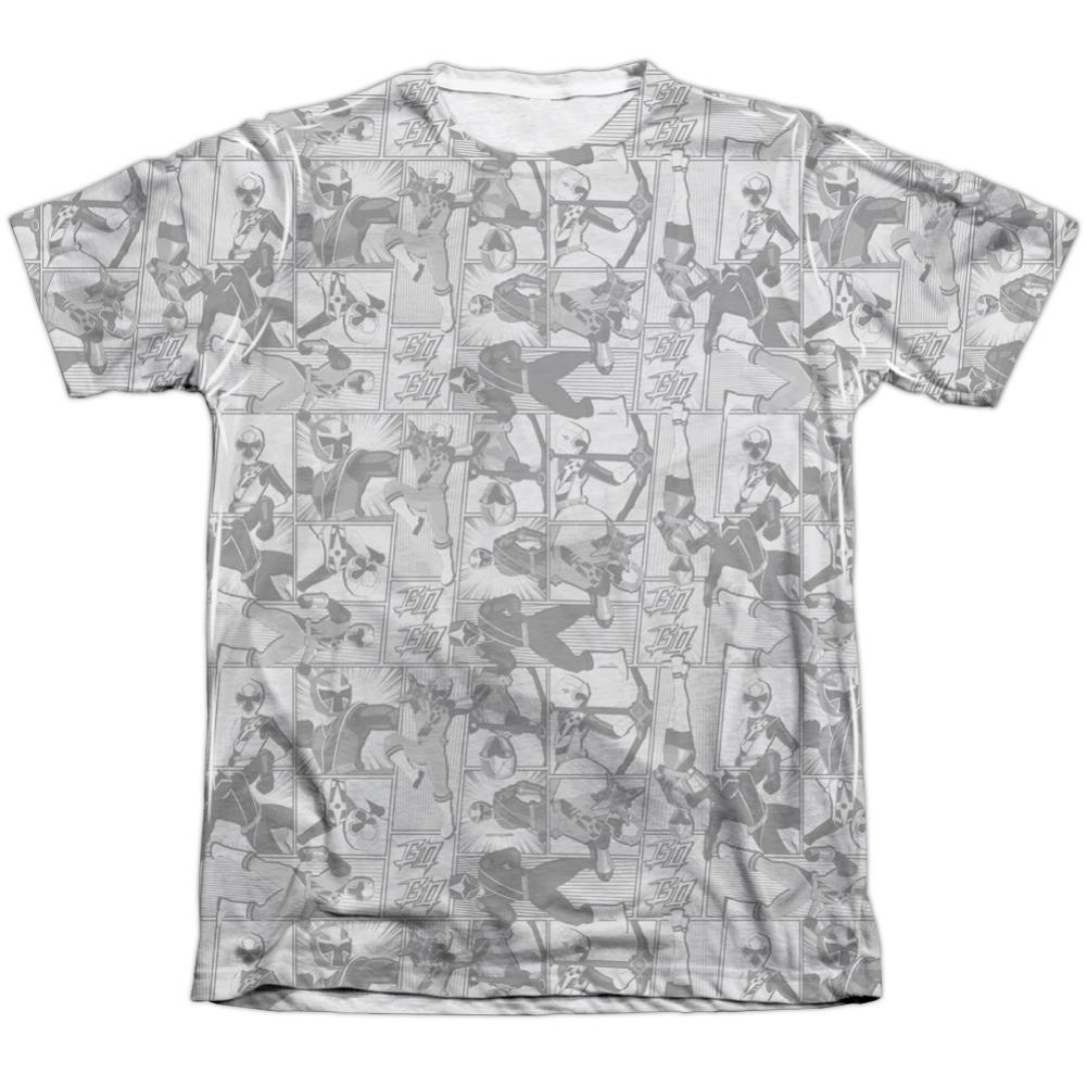 Mighty Morphin Power Rangers Helmets Men's Regular Fit Poly Cotton Short-Sleeve T-Shirt