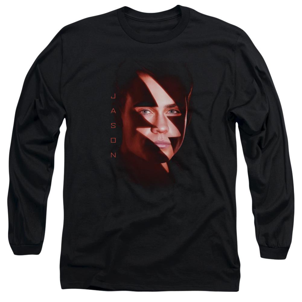 Mighty Morphin Power Rangers Jason Bolt Men's 18/1 Cotton Long-Sleeve T-Shirt