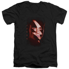 Mighty Morphin Power Rangers Jason Bolt Men's 30/1 Cotton Slim V-Neck T-Shirt