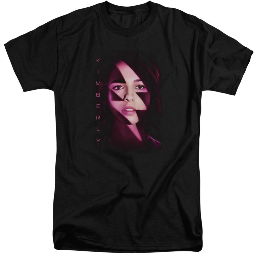 Mighty Morphin Power Rangers Kimberly Bolt Men's 18/1 Tall Cotton Short-Sleeve T-Shirt