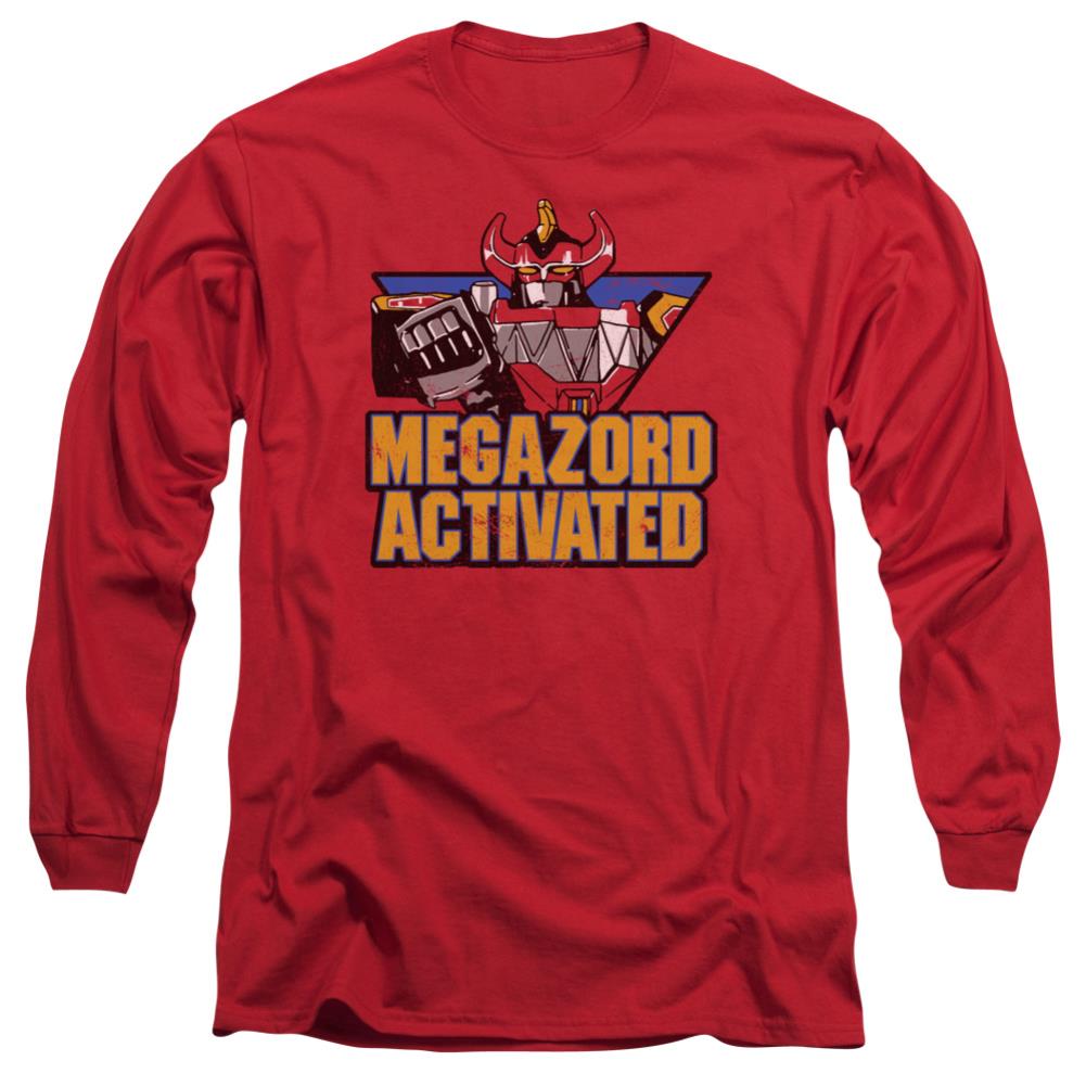 Mighty Morphin Power Rangers Megazord Activated Men's 18/1 Cotton Long-Sleeve T-Shirt