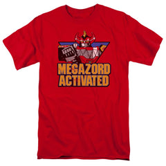 Mighty Morphin Power Rangers Megazord Activated Men's 18/1 Cotton Short-Sleeve T-Shirt