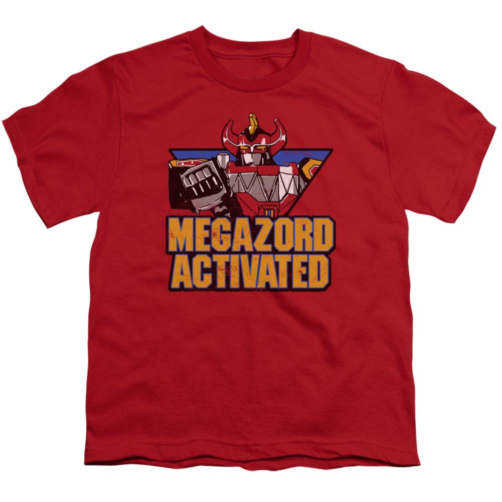 Mighty Morphin Power Rangers Megazord Activated Youth 18/1 100% Cotton Short-Sleeve T-Shirt
