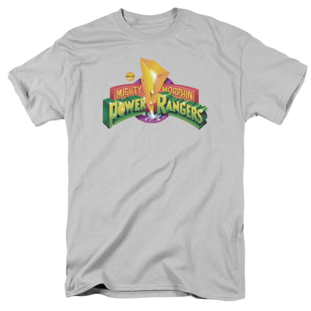 Mighty Morphin Power Rangers MMPR Logo Men's 18/1 Cotton Short-Sleeve T-Shirt