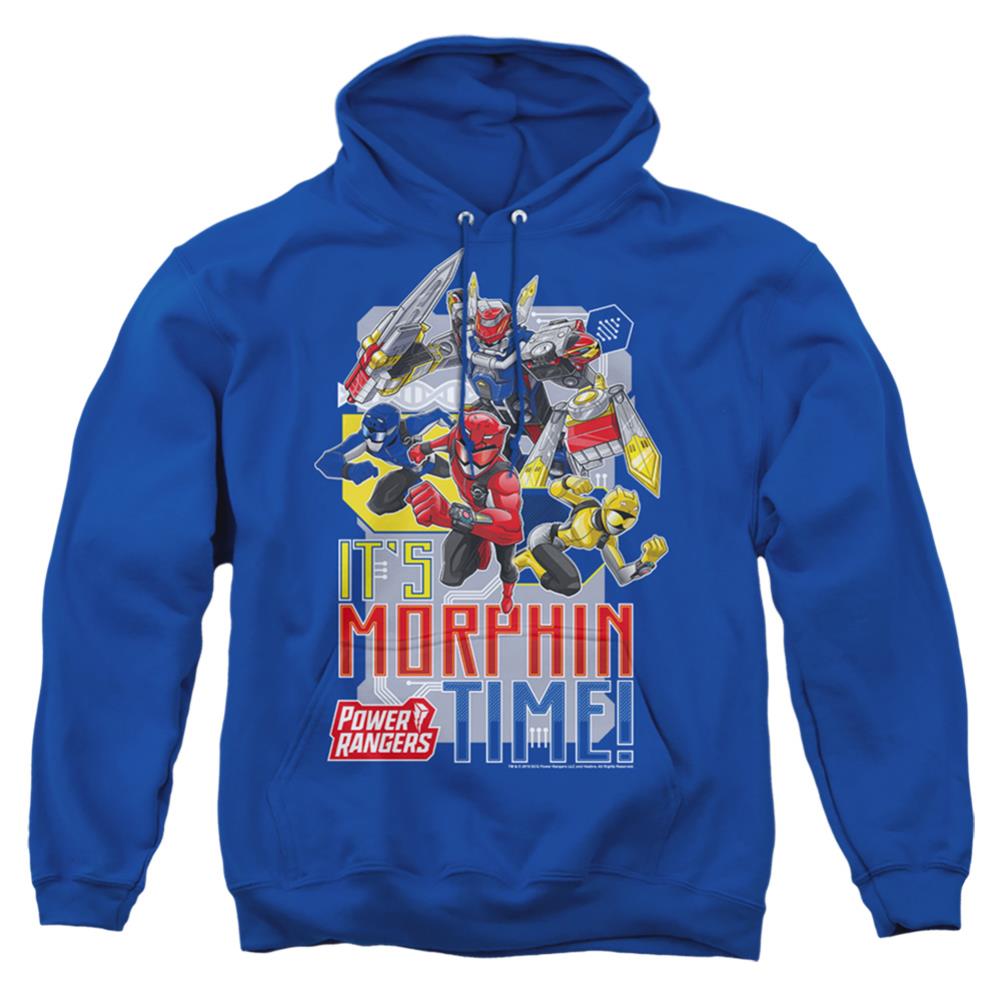 Mighty Morphin Power Rangers Morphin Time Men's Pull-Over 75 25 Poly Hoodie