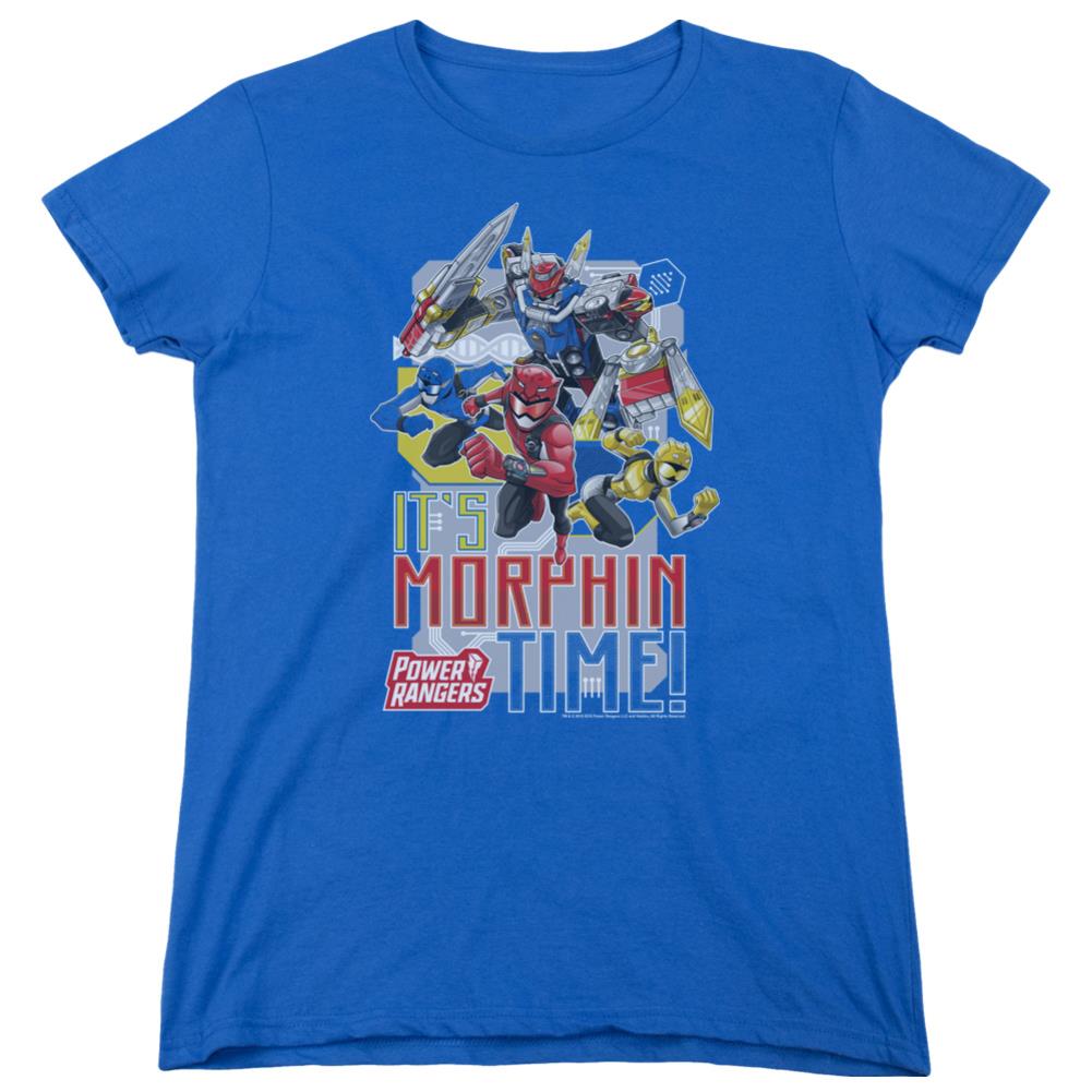 Mighty Morphin Power Rangers Morphin Time Women's 18/1 Cotton Short-Sleeve T-Shirt