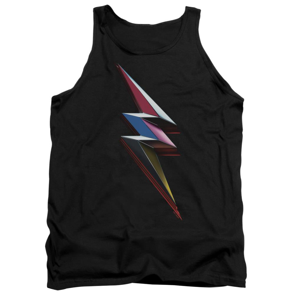 Mighty Morphin Power Rangers Movie Bolt Men's 18/1 Cotton Tank Top