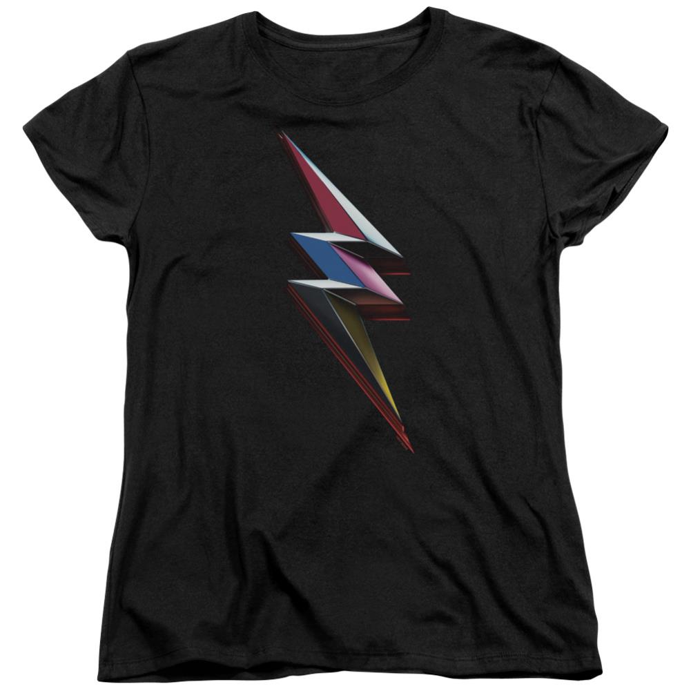 Mighty Morphin Power Rangers Movie Bolt Women's 18/1 Cotton Short-Sleeve T-Shirt