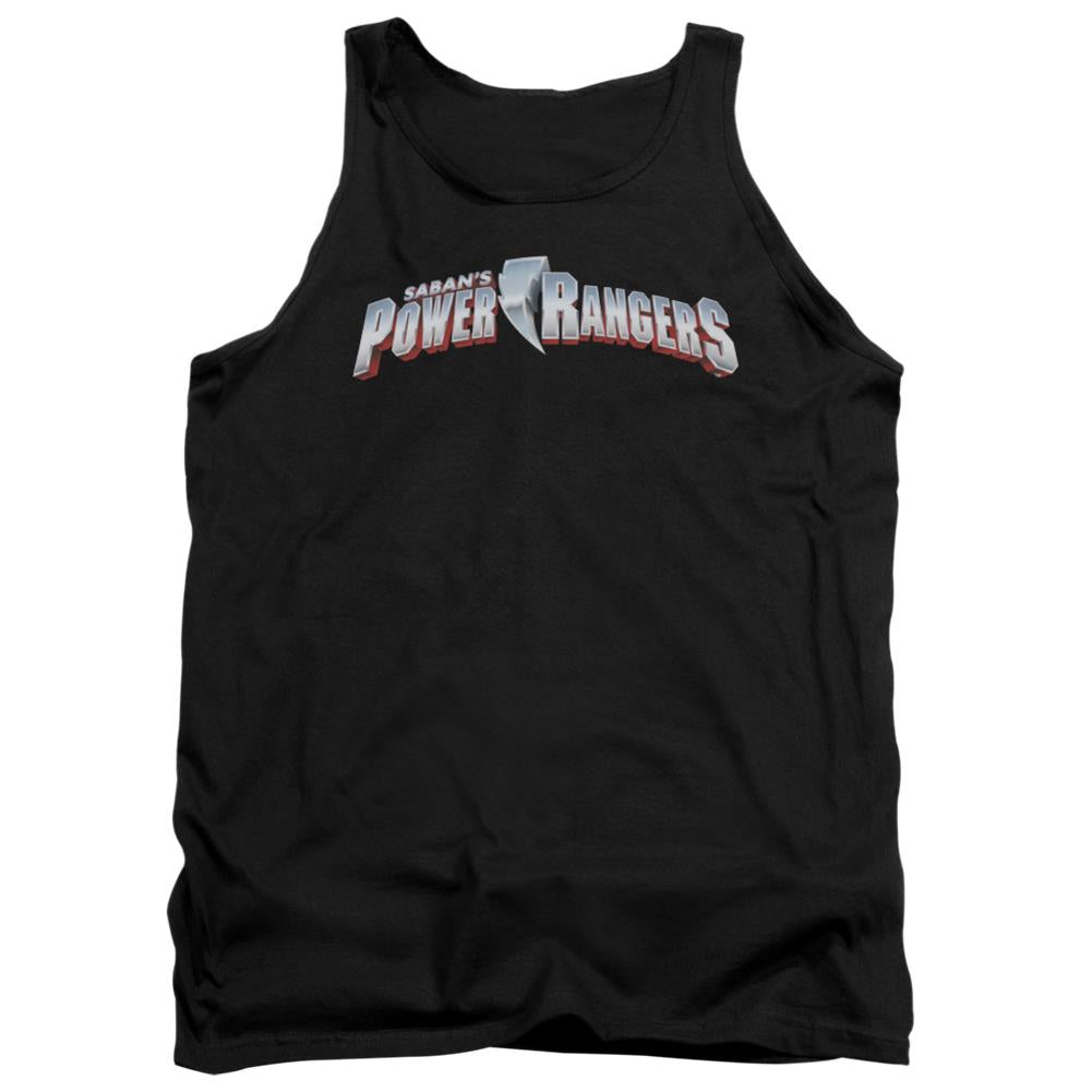 Mighty Morphin Power Rangers New Logo Men's 18/1 Cotton Tank Top
