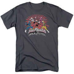 Mighty Morphin Power Rangers Ninja Blast Men's 18/1 Cotton Short-Sleeve T-Shirt