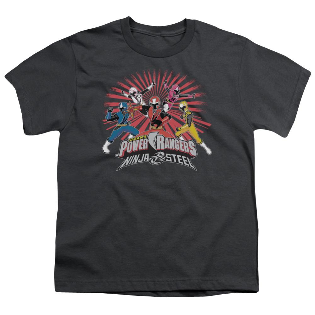 Mighty Morphin Power Rangers Ninja Blast Youth 18/1 100% Cotton Short-Sleeve T-Shirt