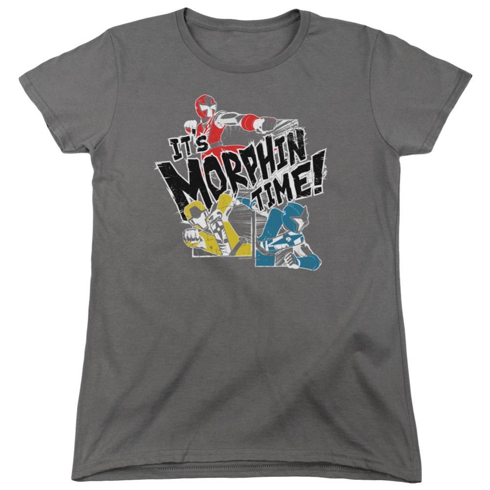 Mighty Morphin Power Rangers Panels Women's 18/1 Cotton Short-Sleeve T-Shirt