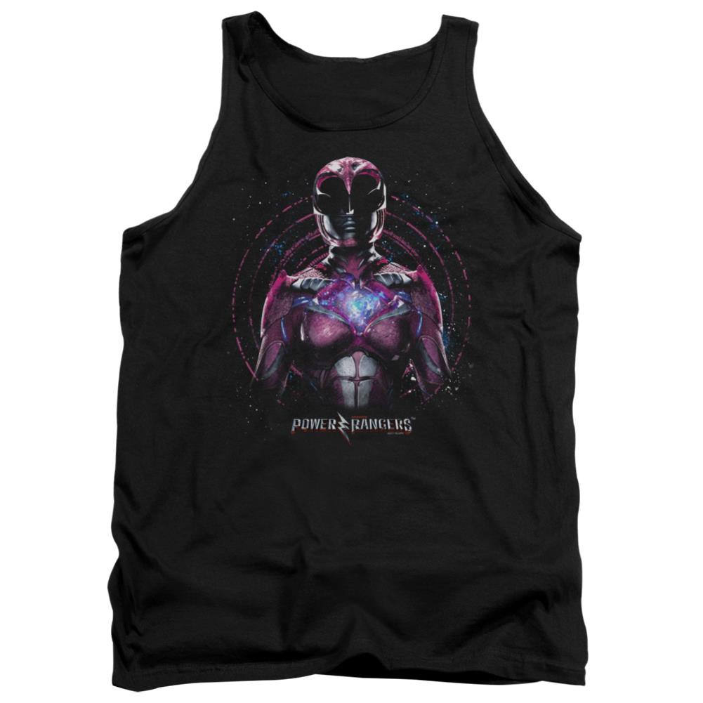 Mighty Morphin Power Rangers Pink Ranger Men's 18/1 Cotton Tank Top