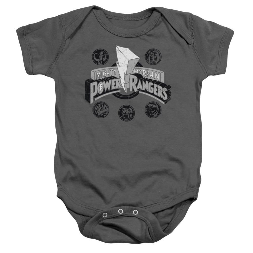 Mighty Morphin Power Rangers Power Coins Infant's Cotton SS Snapsuit