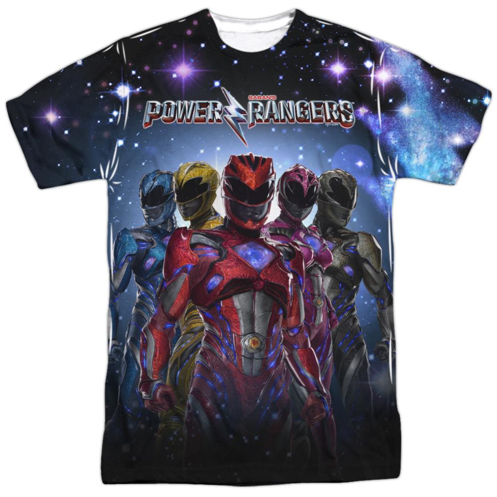 Mighty Morphin Power Rangers Power Surge Men's Regular Fit Polyester Short-Sleeve T-Shirt