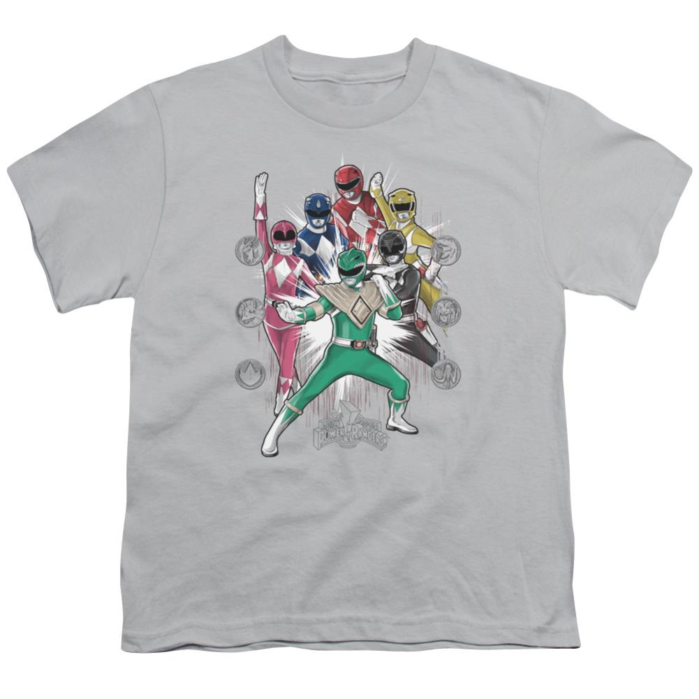 Mighty Morphin Power Rangers Ranger Manga Youth 18/1 100% Cotton Short-Sleeve T-Shirt