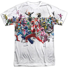 Mighty Morphin Power Rangers Ranger Overload Men's Regular Fit Polyester Short-Sleeve T-Shirt