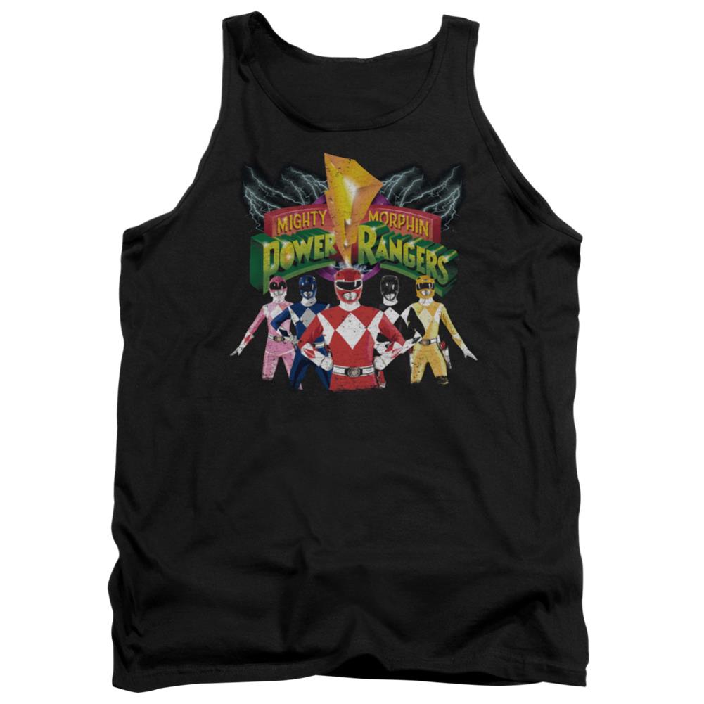 Mighty Morphin Power Rangers Rangers Unite Men's 18/1 Cotton Tank Top