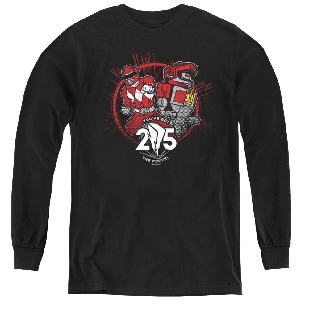 Mighty Morphin Power Rangers Red 25 Youth Long-Sleeve T-Shirt