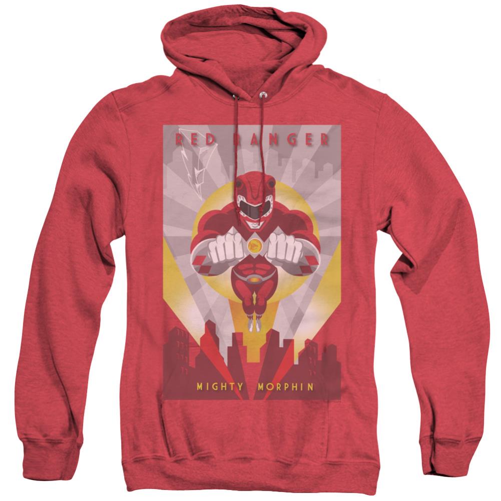 Mighty Morphin Power Rangers Red Deco Men's Pull-Over Hoodie