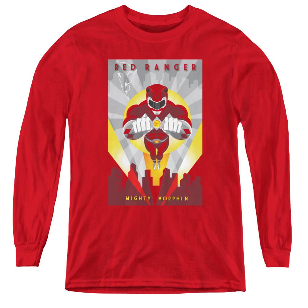 Mighty Morphin Power Rangers Red Deco Youth Long-Sleeve T-Shirt