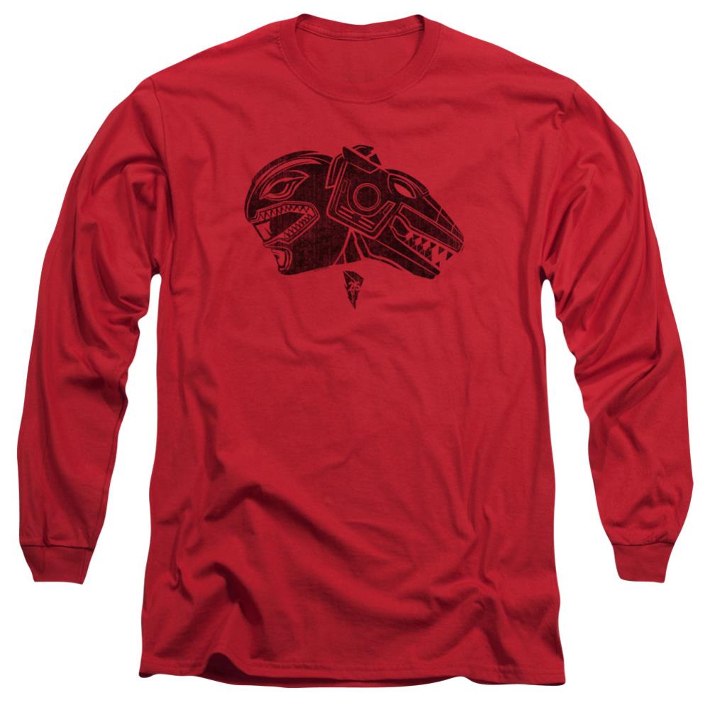 Mighty Morphin Power Rangers Red Men's 18/1 Cotton Long-Sleeve T-Shirt