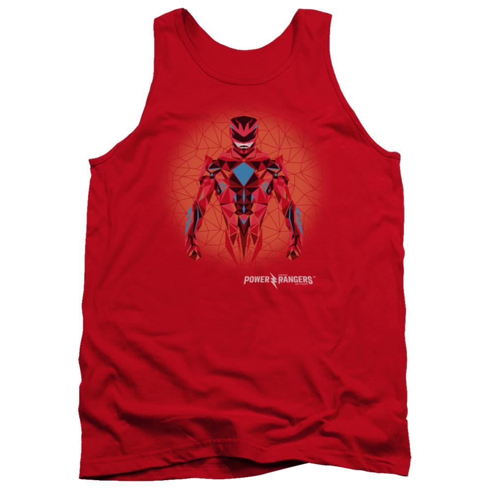 Mighty Morphin Power Rangers Red Power Ranger Graphic Men's 18/1 Cotton Tank Top