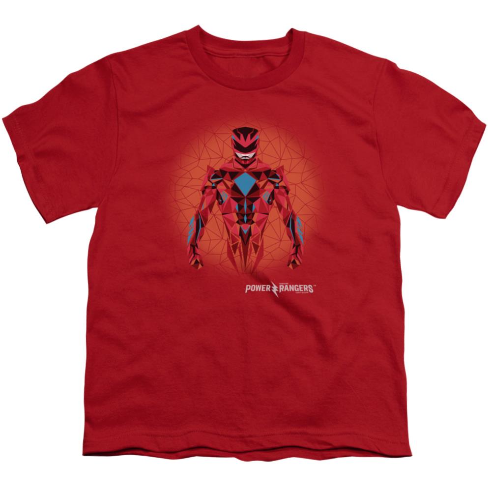 Mighty Morphin Power Rangers Red Power Ranger Graphic Youth 18/1 100% Cotton Short-Sleeve T-Shirt