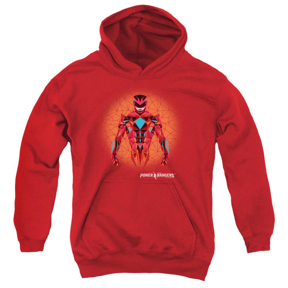 Mighty Morphin Power Rangers Red Power Ranger Graphic Youth Cotton Poly Pull-Over Hoodie