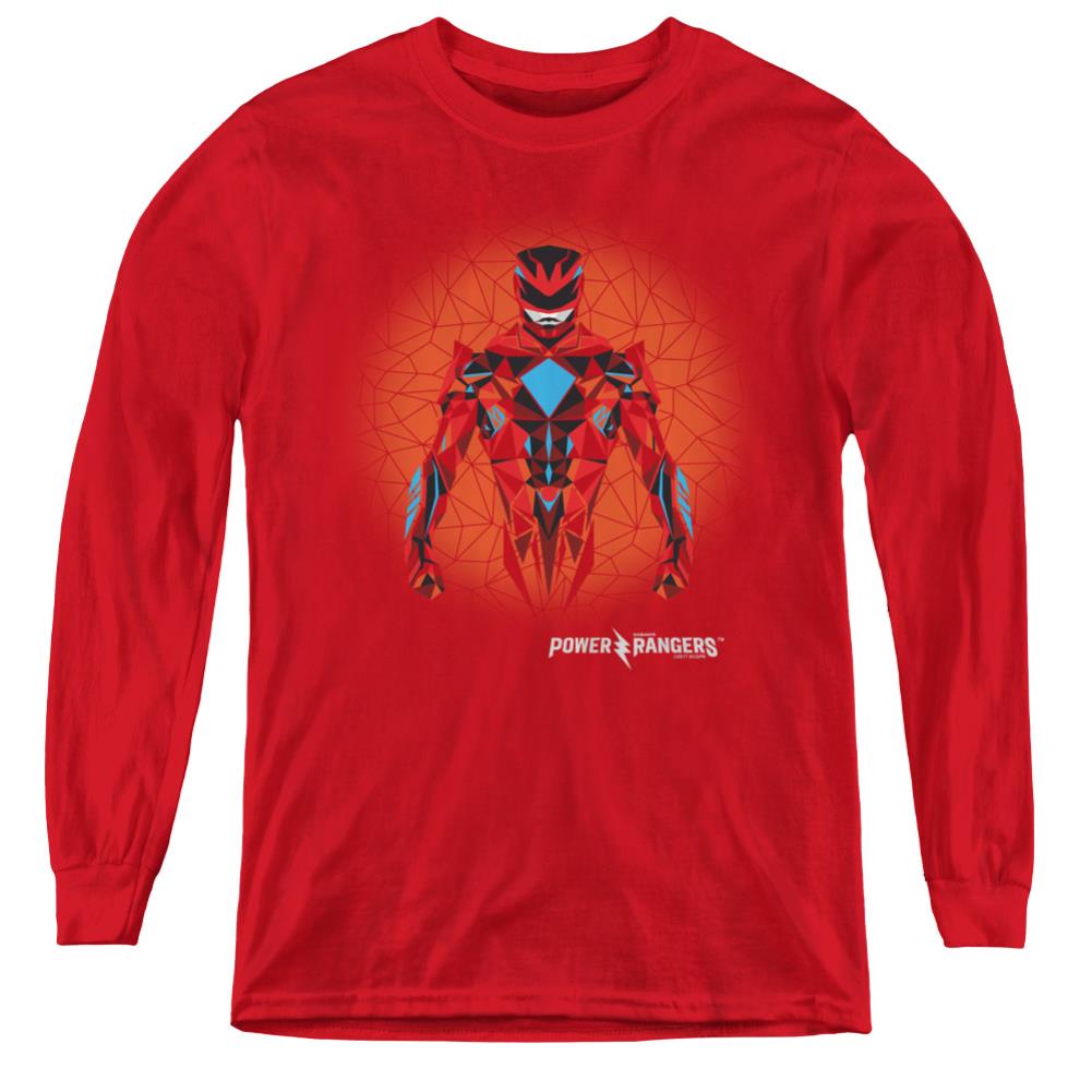 Mighty Morphin Power Rangers Red Power Ranger Graphic Youth Long-Sleeve T-Shirt