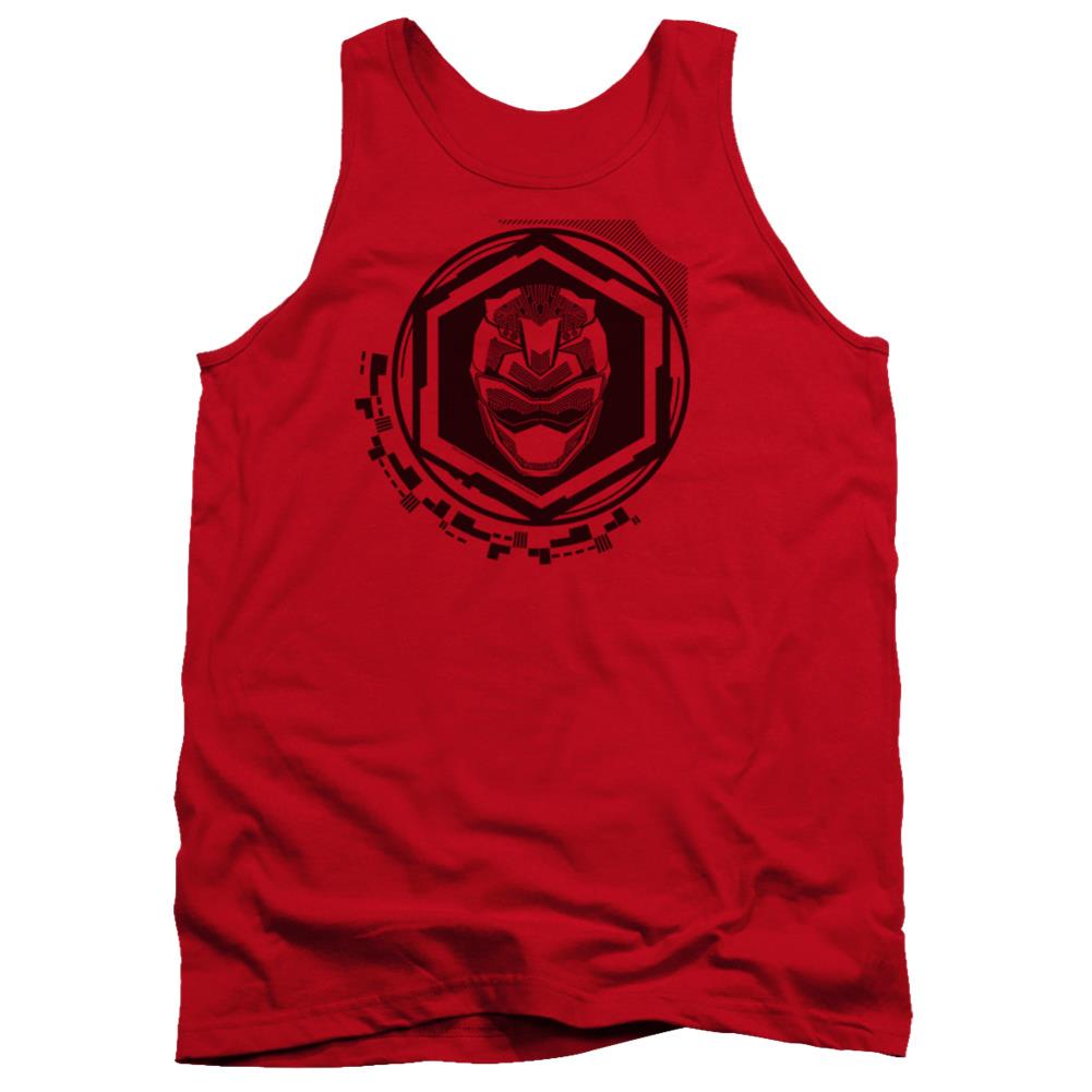 Mighty Morphin Power Rangers Red Ranger Men's 18/1 Cotton Tank Top