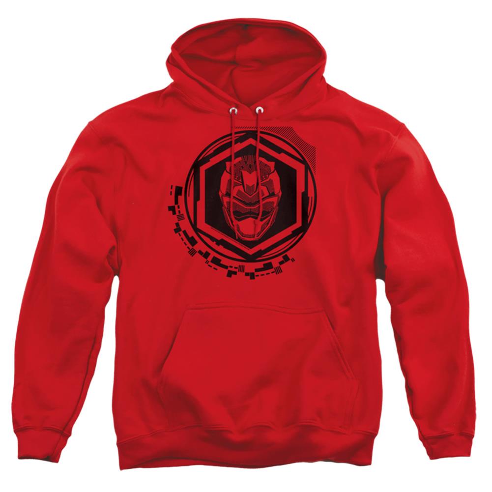 Mighty Morphin Power Rangers Red Ranger Men's Pull-Over 75 25 Poly Hoodie
