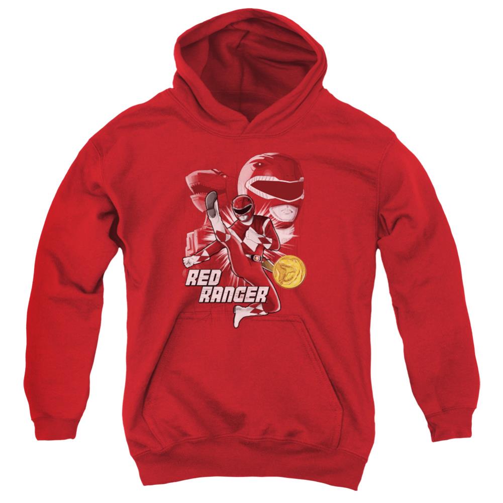 Mighty Morphin Power Rangers Red Ranger Youth Cotton Poly Pull-Over Hoodie