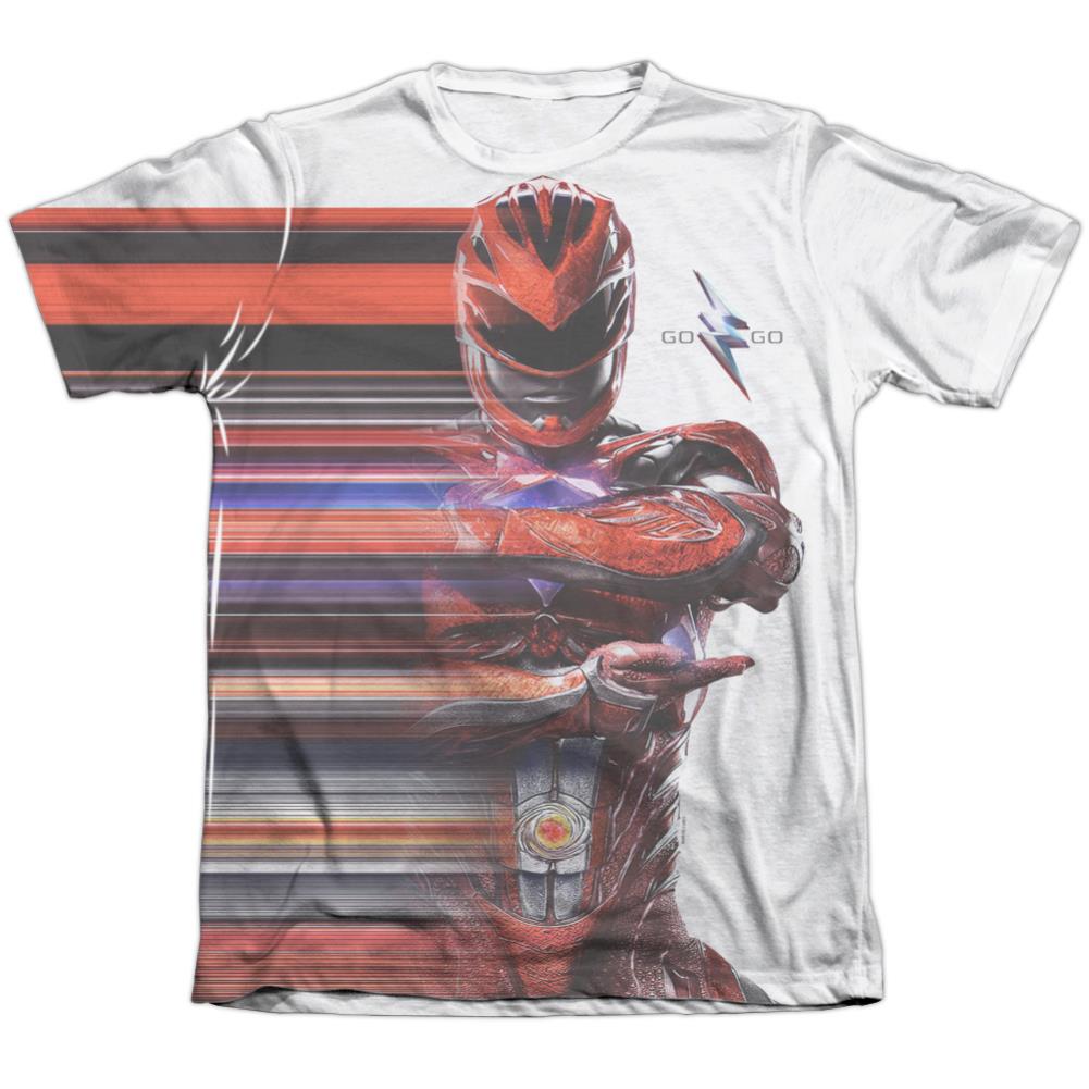 Mighty Morphin Power Rangers Red Streak Men's Regular Fit Poly Cotton Short-Sleeve T-Shirt