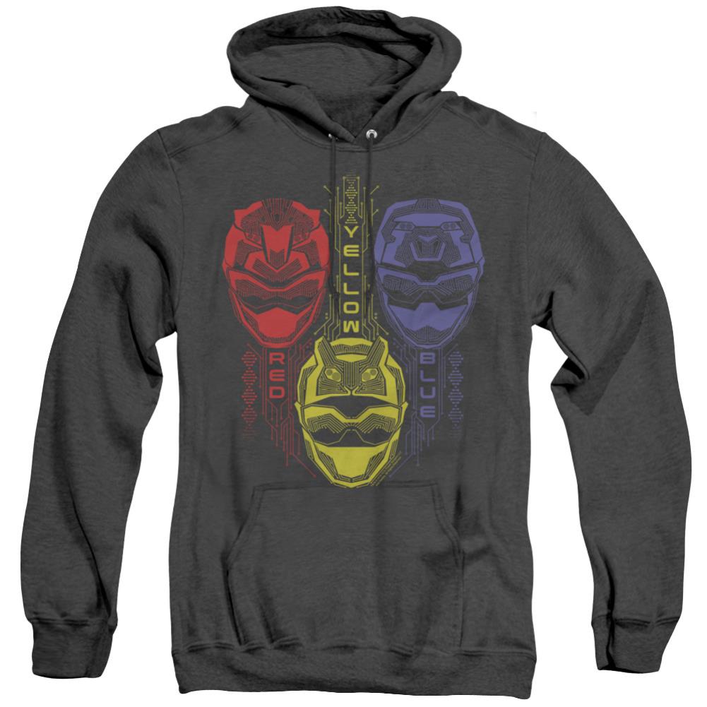 Mighty Morphin Power Rangers Red Yellow Blue Men's Pull-Over Hoodie