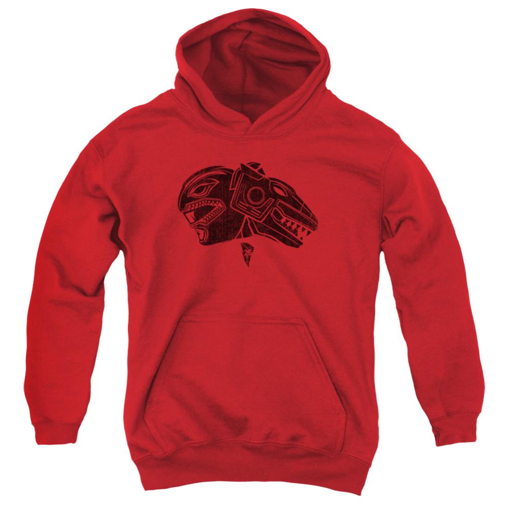 Mighty Morphin Power Rangers Red Youth Cotton Poly Pull-Over Hoodie