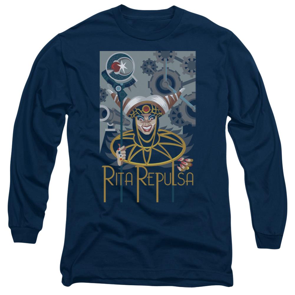 Mighty Morphin Power Rangers Rita Deco Men's 18/1 Cotton Long-Sleeve T-Shirt