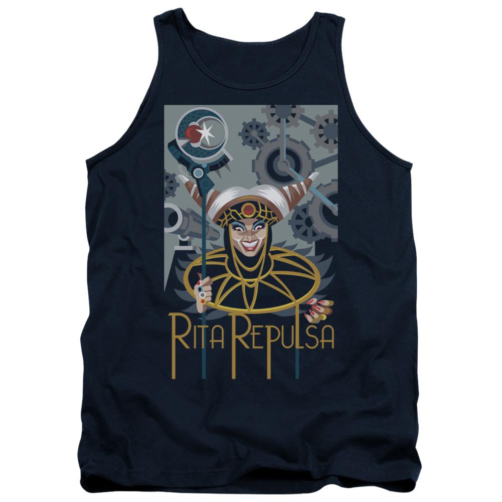 Mighty Morphin Power Rangers Rita Deco Men's 18/1 Cotton Tank Top