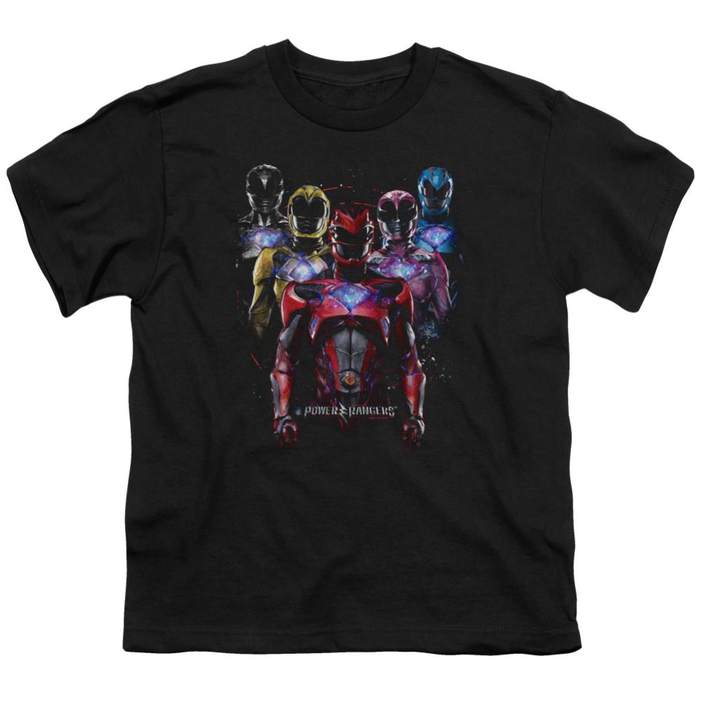 Mighty Morphin Power Rangers Team Of Rangers Youth 18/1 100% Cotton Short-Sleeve T-Shirt