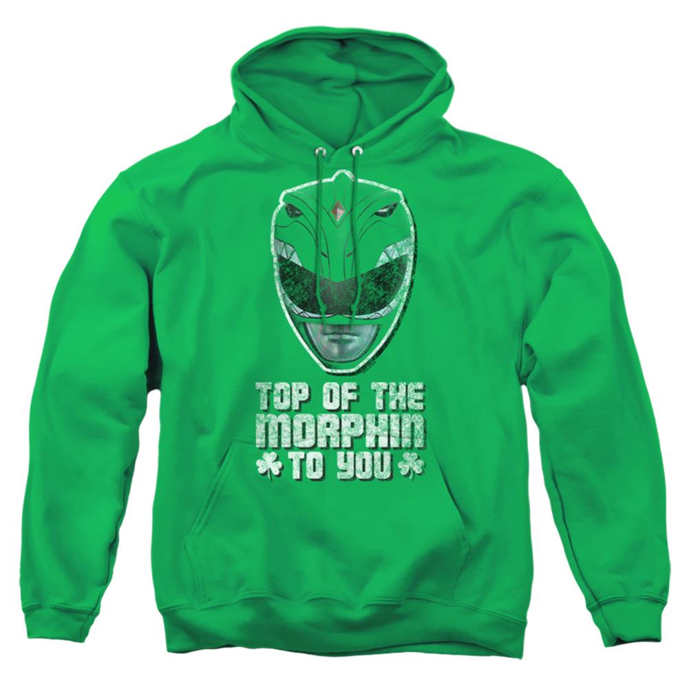 Mighty Morphin Power Rangers Top Of The Morphin To You Men's Pull-Over 75 25 Poly Hoodie