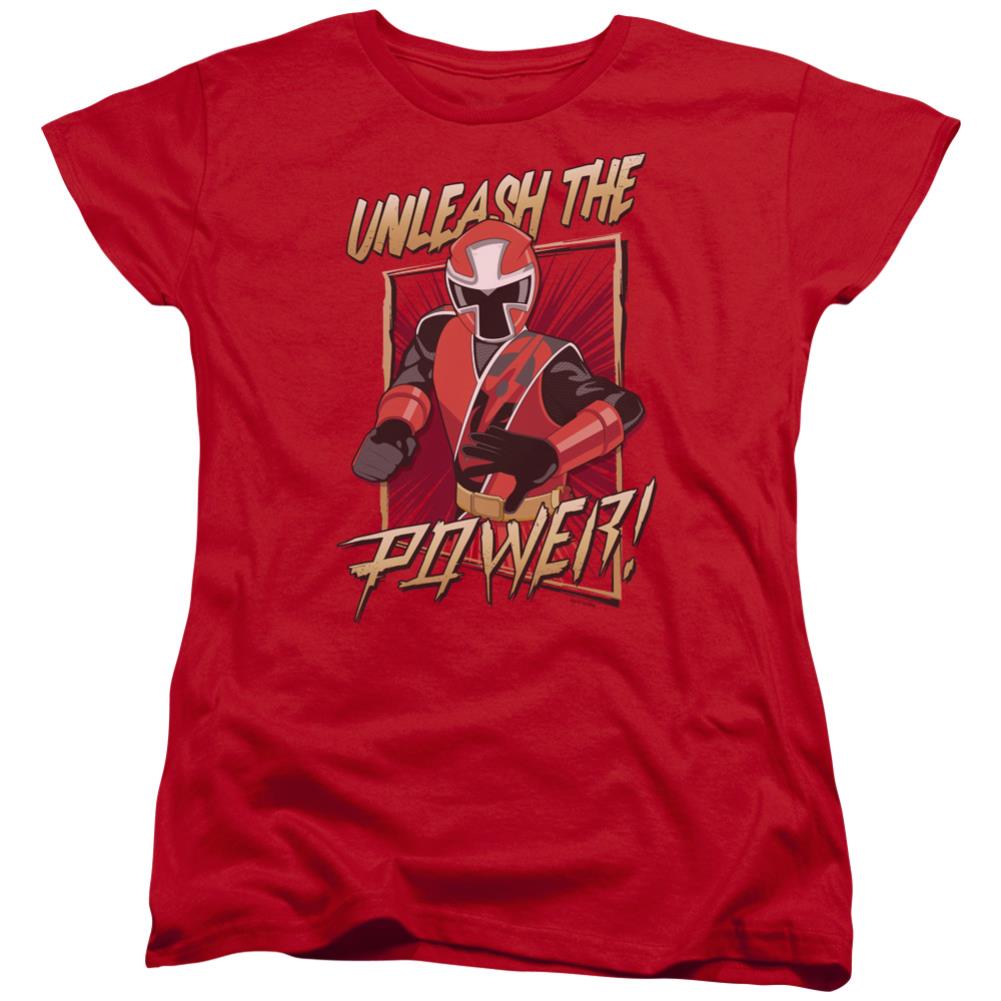 Mighty Morphin Power Rangers Unleash Women's 18/1 Cotton Short-Sleeve T-Shirt