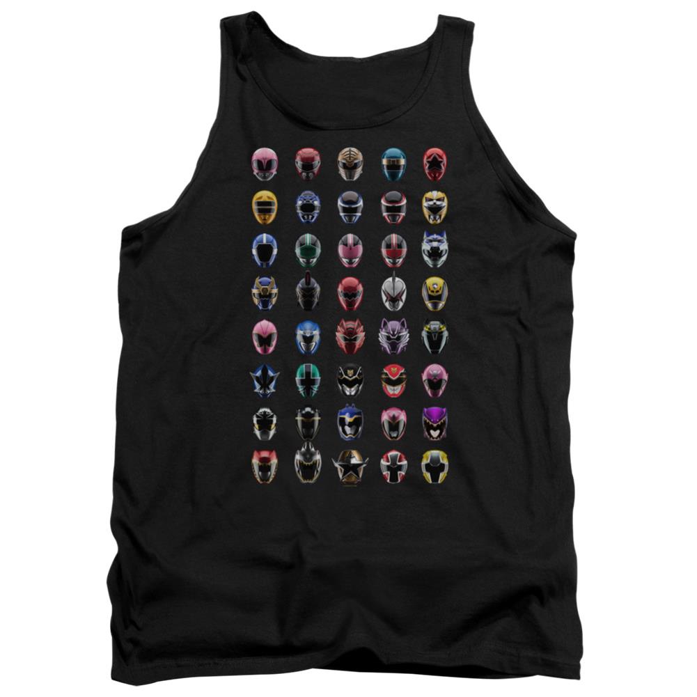 Mighty Morphin Power Rangers Visual Timeline Men's 18/1 Cotton Tank Top