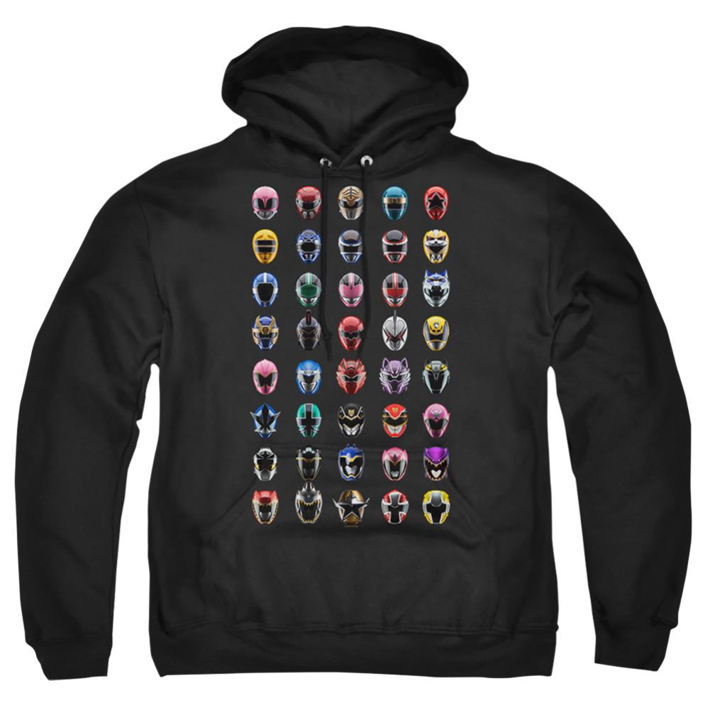 Mighty Morphin Power Rangers Visual Timeline Men's Pull-Over 75 25 Poly Hoodie