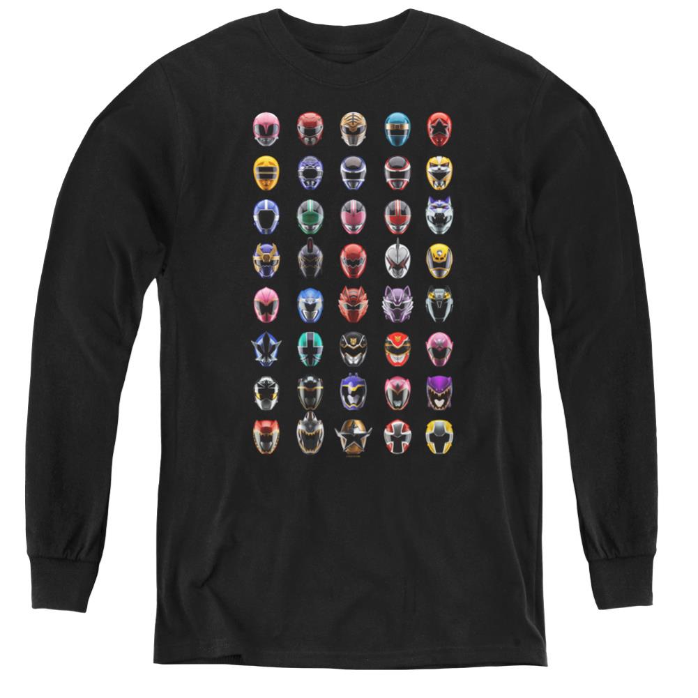 Mighty Morphin Power Rangers Visual Timeline Youth Long-Sleeve T-Shirt