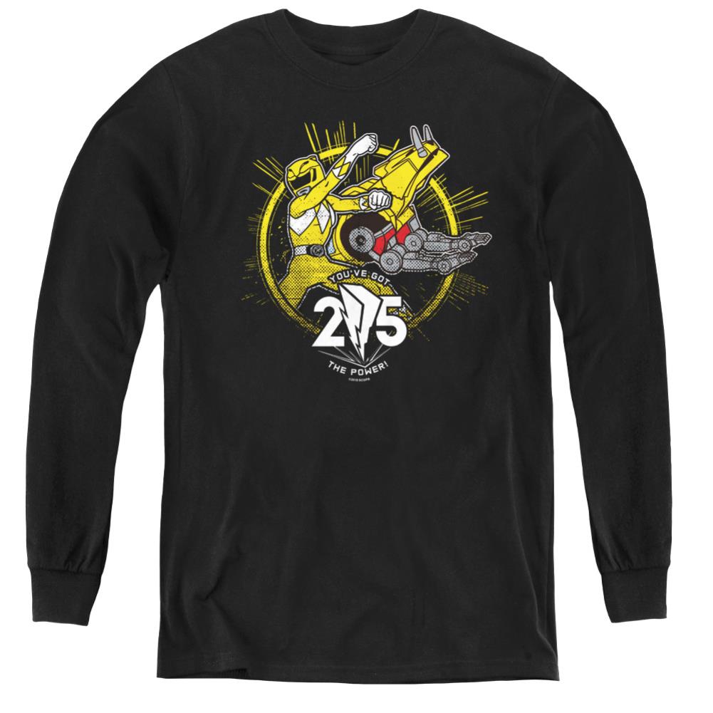 Mighty Morphin Power Rangers Yellow 25 Youth Long-Sleeve T-Shirt