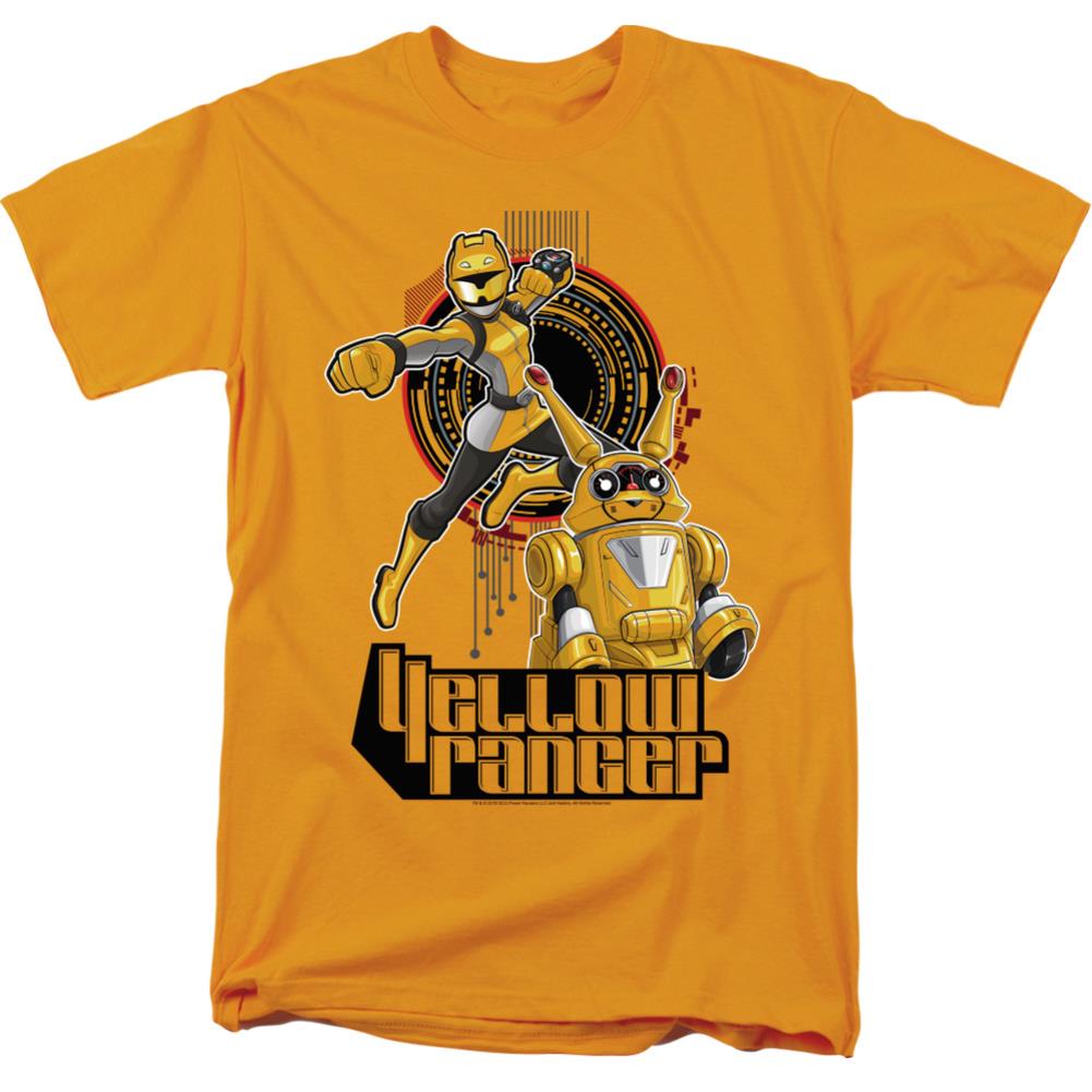 Mighty Morphin Power Rangers Yellow Ranger Men's 18/1 Cotton Short-Sleeve T-Shirt